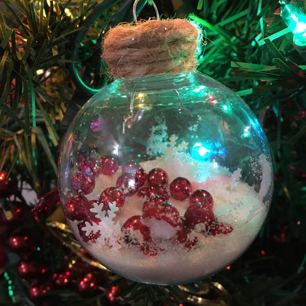 Festive Red Holiday Ornament